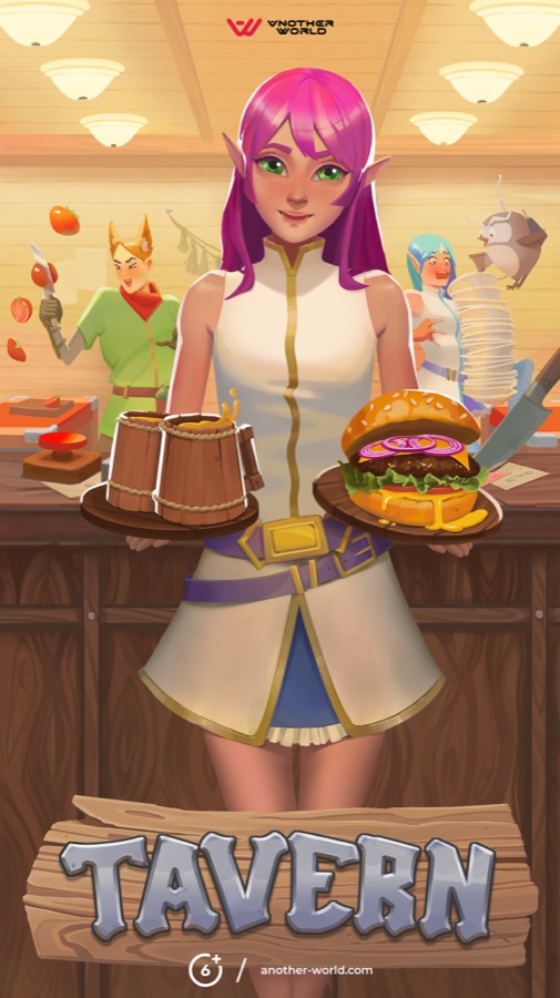 Tavern co-op VR game, a relaxed 2-player world
